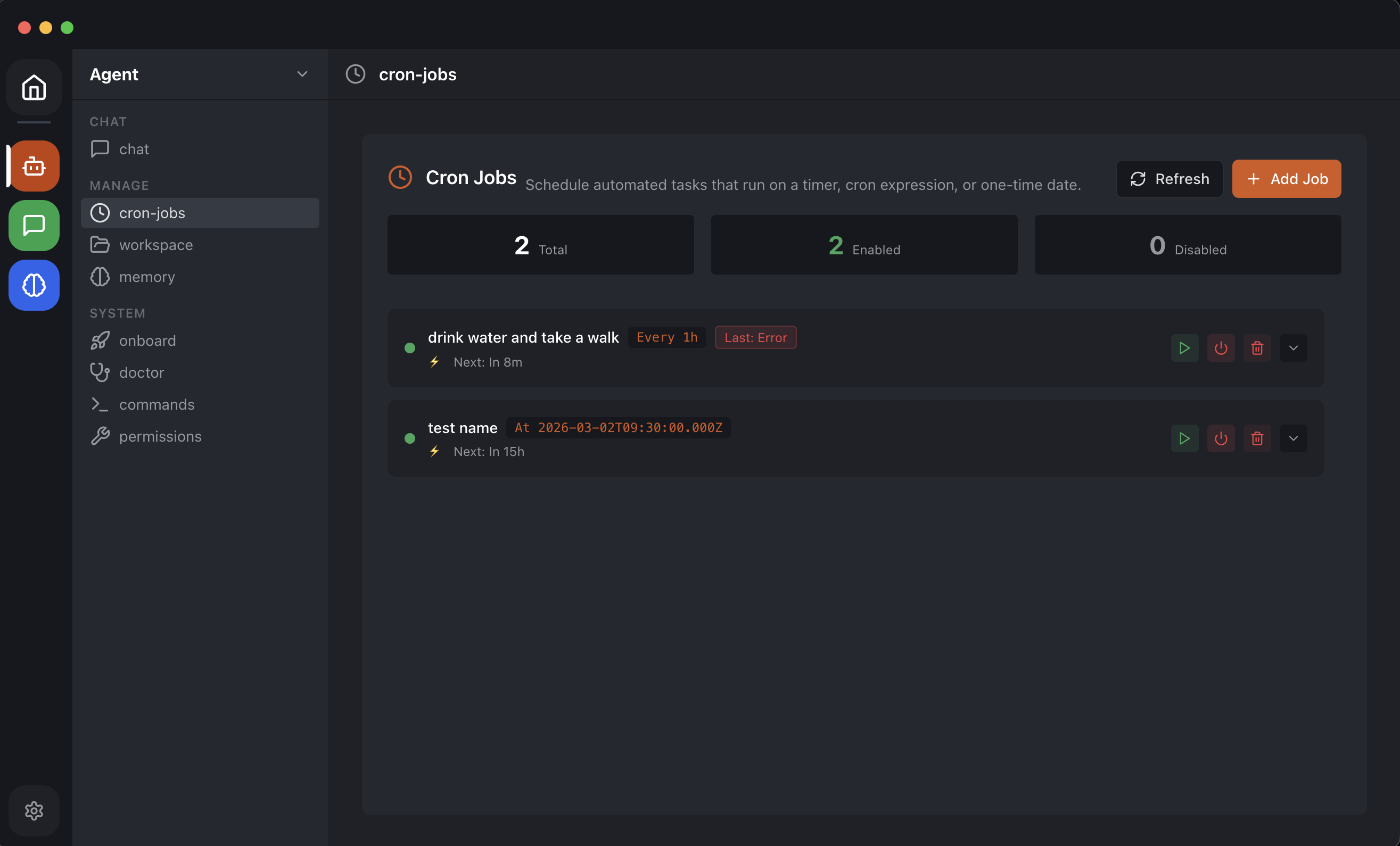 OpenClaw Desktop App cron jobs — schedule automated AI tasks